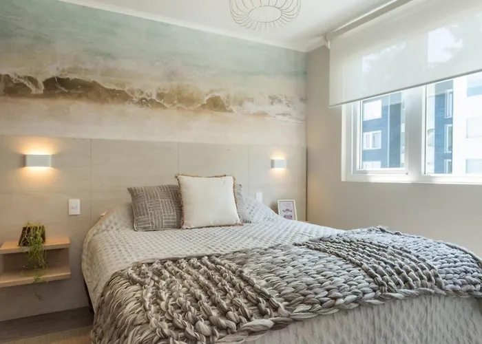 Pucon Depto Nuevo! Dos Dormitorios Dos Banos, En Condominio Con Estacionamiento,Balcon, Super Equipado, Wifi Y Cable, Piscina Con Jardines, Zona Tranquila A Solo 5 Minutos Del Centro En Auto